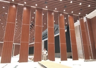Operable decorativo interior de desplazamiento de aluminio de la pared de división con grueso del panel de 100m m