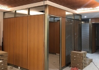 División de madera de la oficina insonora con el aspecto modificado para requisitos particulares de cristal