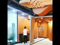Cuadro de aluminio OEM Paredes divisorias móviles Acústica Deslizante División plegable