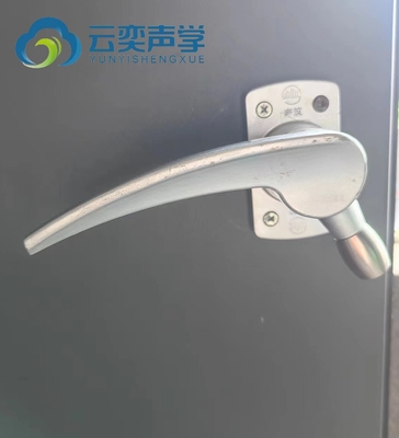 Diseño sencillo Ventana de vidrio personalizable Gris Puertas insonorizadas de acero antirruja