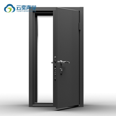 Puerta de entrada de metal interior personalizable puerta insonorizada puerta aislante del sonido puerta