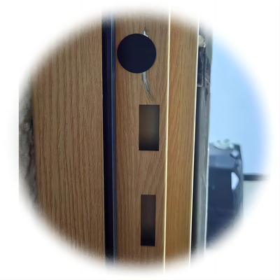 Diseño sencillo Ventana de vidrio personalizable Gris Puertas insonorizadas de acero antirruja
