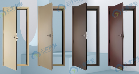 Diseño de puerta única de acero inoxidable de seguridad insonorizada puerta de acero para el hogar