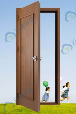 Diseño de puerta única de acero inoxidable de seguridad insonorizada puerta de acero para el hogar