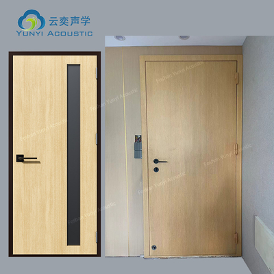 Puerta de absorción de sonido de 72 mm 105 kg Puerta de aislamiento acústico para cine y sala de estar