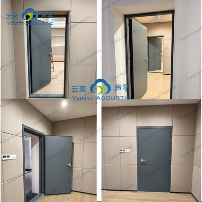 STC 42 ± 3 DB Puerta de acero y madera compuesta con certificación de resistencia al sonido