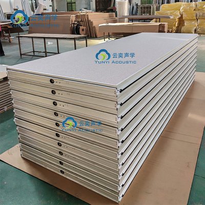 7.54 metros de altura de panel único personalizado partición colgante con estructura de perfil de aluminio para la división de espacio de oficina