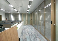 Paredes de división limpias de vidrio de la oficina desmontables con el marco de aluminio