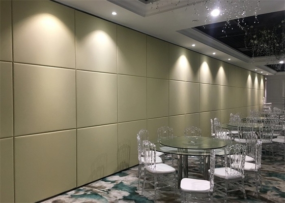 Paredes de división plegables incombustibles comerciales con el material de madera y de aluminio