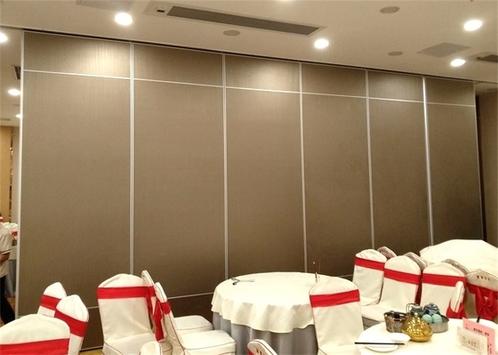 División plegable de desplazamiento insonora de la pared del restaurante completamente retractable