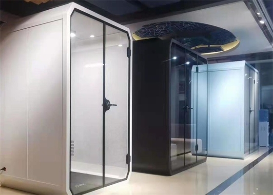 Vainas de encuentro insonoras de la persona de la cabina acústica doble de aluminio de la oficina