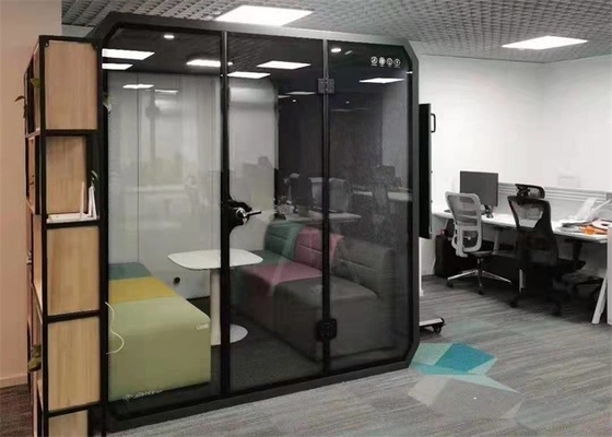 Estructura de aluminio insonora acústica de la cabina de teléfono para el área pública
