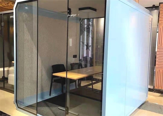 Cabina de teléfono acústica de 4 capacidades, cabina de teléfono privada para la oficina