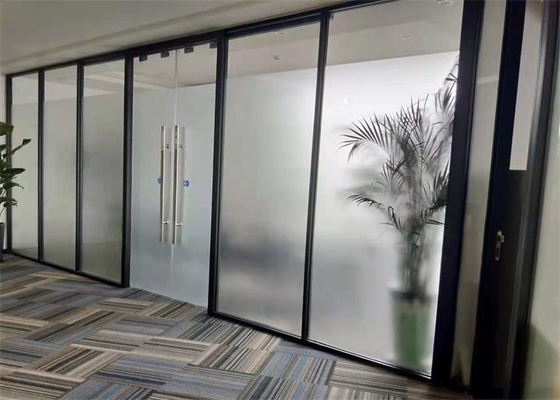 Pared de división de cristal del marco de aluminio del tabique de la oficina de aduana de la fábrica sola